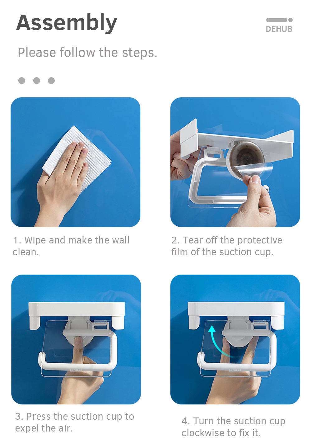 KOREA DeHUB Roll Paper Hanger Shelf-8